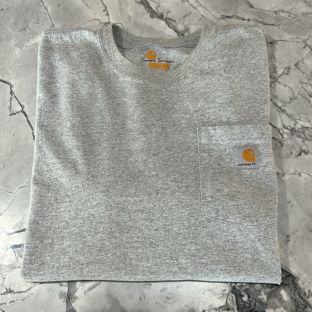 Carhartt Men's Gray Crewneck T-Shirt